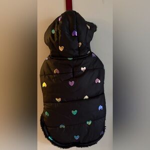 NWOT Kensington Kennel Club Dog Puffer Jacket Fur Lined Velcro Closure Small Dog